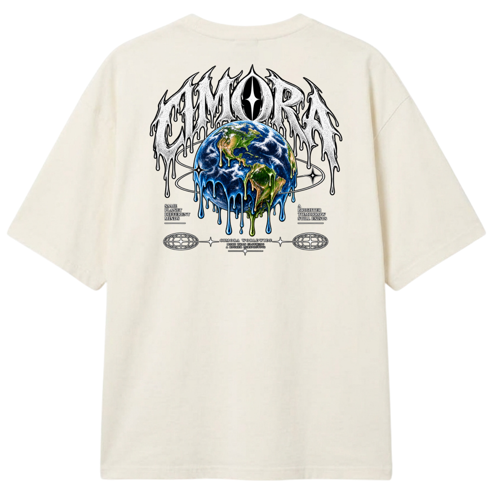 "Camiseta CIMORA - Melting Earth" Camiseta Oversized Classic