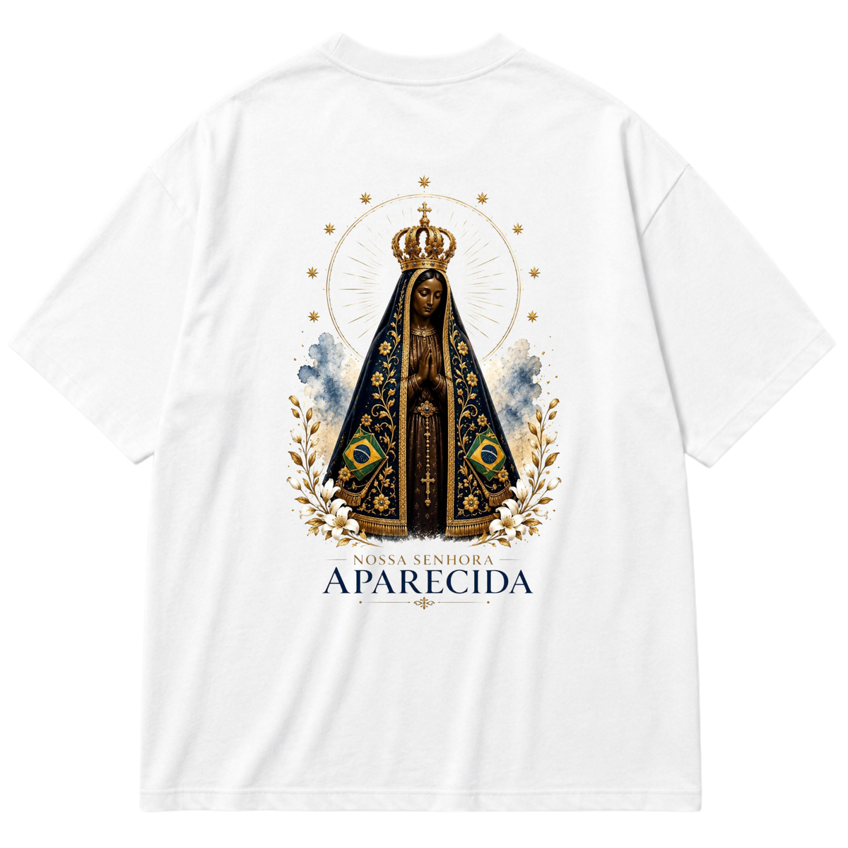 "Nossa Senhora Aparecida" Oversized Premium 96% algodão 4% Elastano