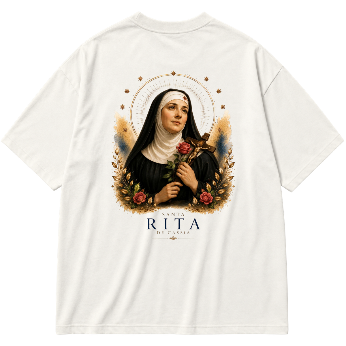 "Oversized - Santa Rita de Cássia" Oversized Premium 96% algodão 4% Elastano