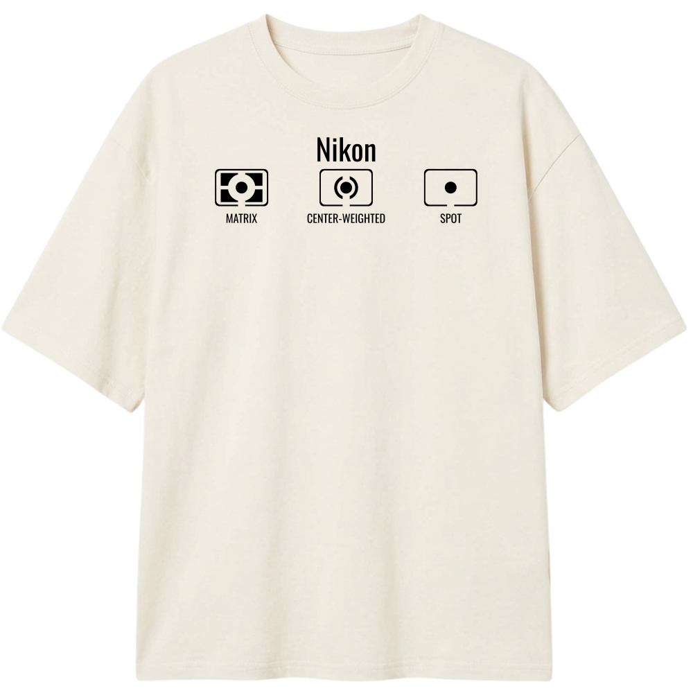 "Fotômetro Nikon" Camiseta Oversized Classic