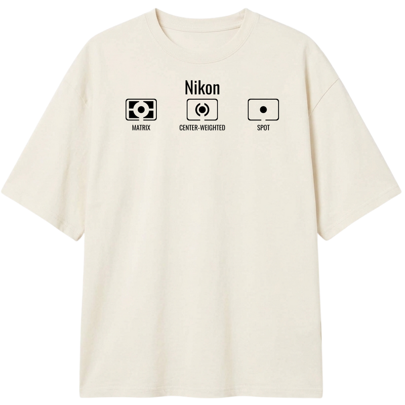 "Fotômetro Nikon" Camiseta Oversized Classic