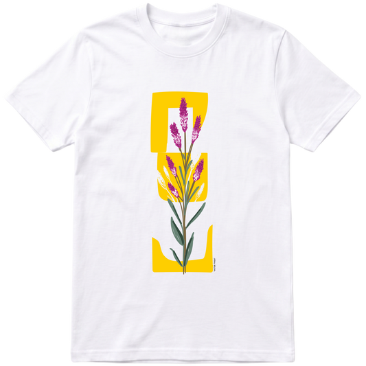 "Crista de galo - cores" Camiseta Premium Unissex Bunker Studios