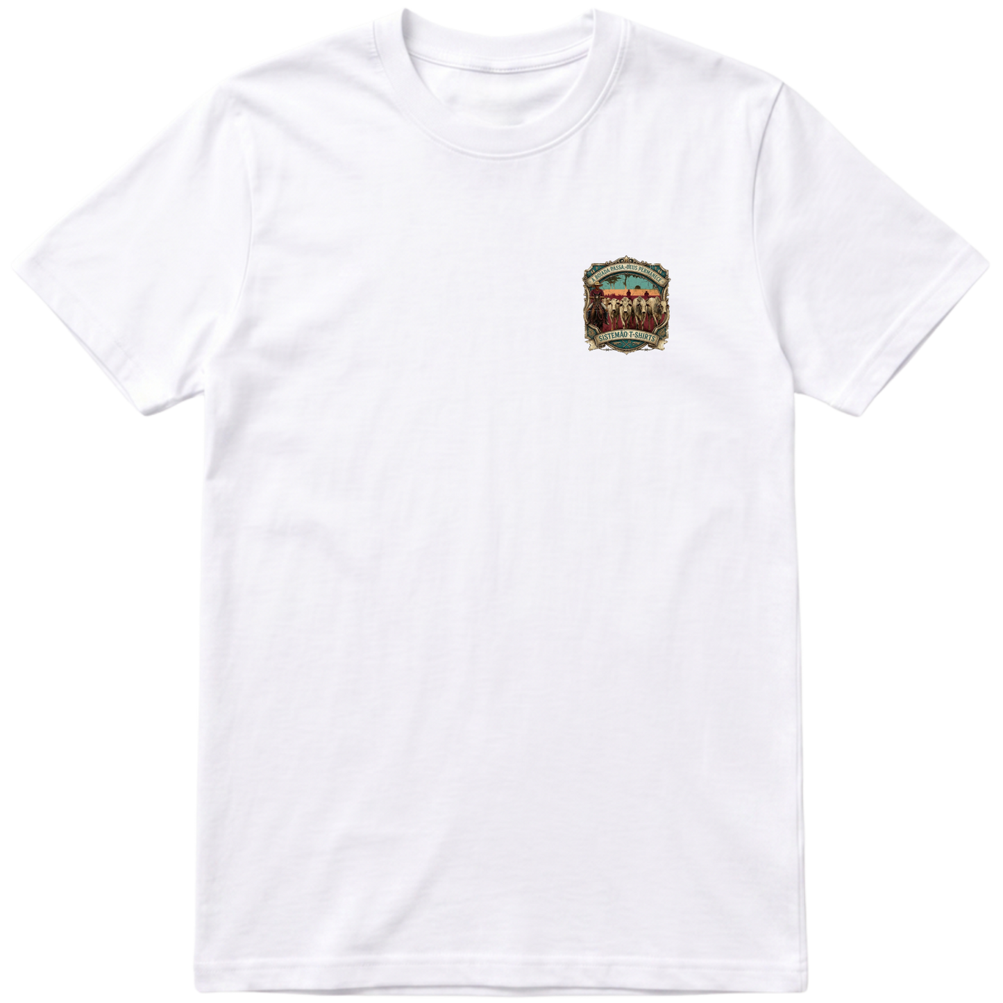 "Estampa DEUS PERMANECE" Camiseta Básica Unissex