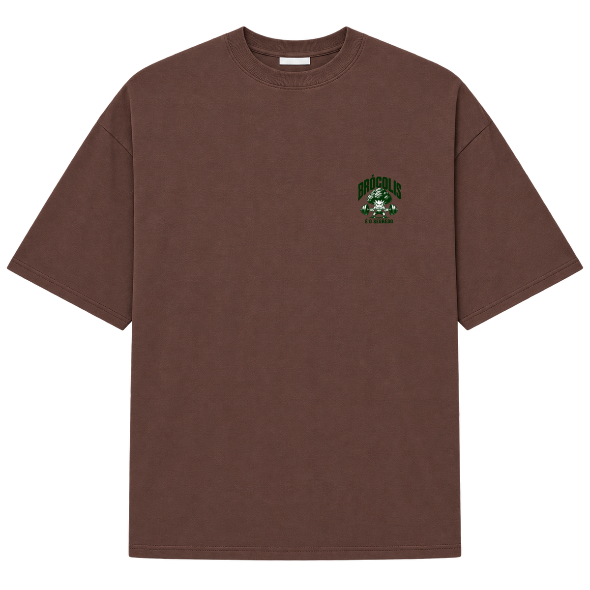 "Oversized Suedine 220g - Brócolis" Camiseta Oversized Suedine 220g
