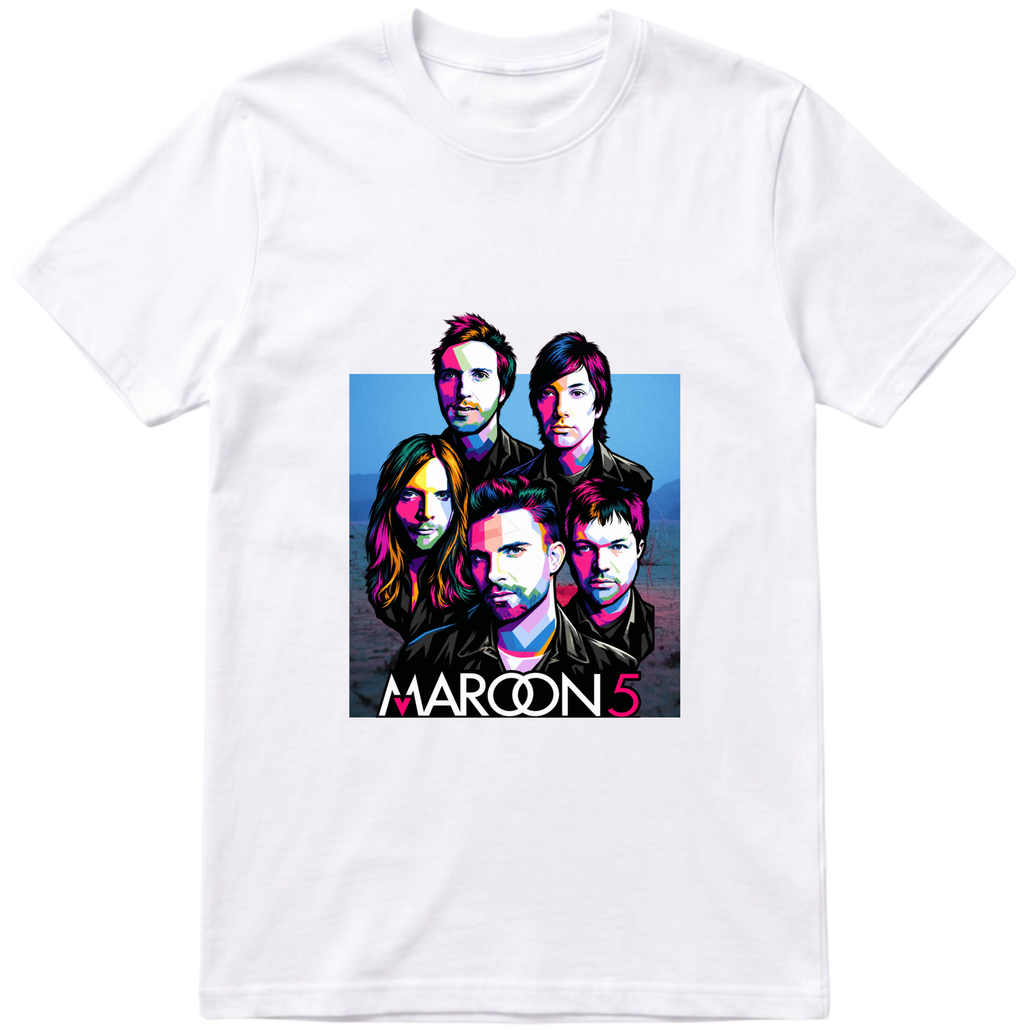 "Maroon 5 - Colors" Camiseta Básica Unissex