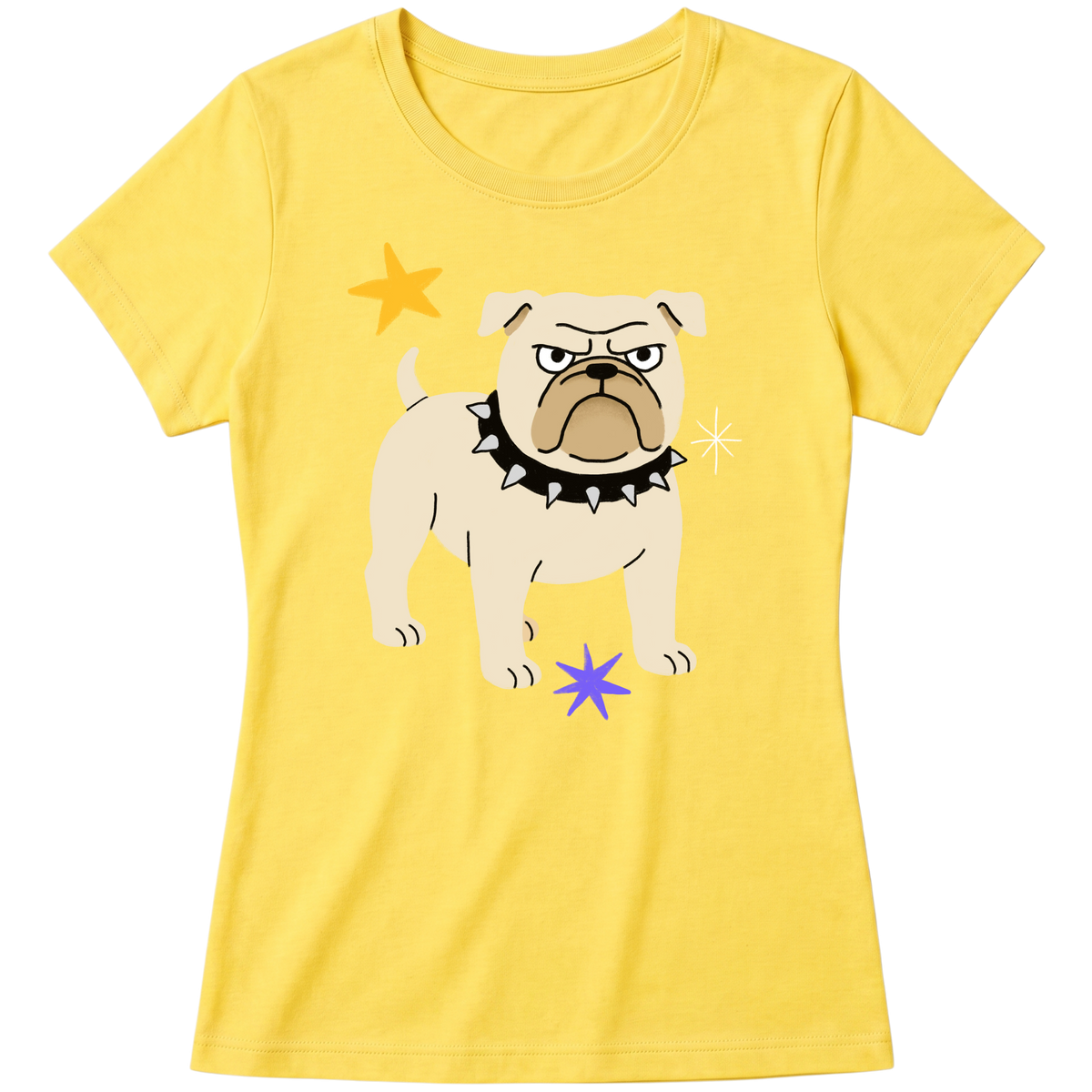 "Bulldog" Blusa Baby Look