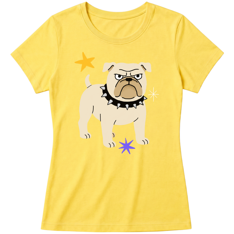 "Bulldog" Blusa Baby Look