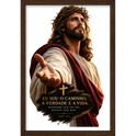 "JESUS" Quadro caixa sem vidro acrílico