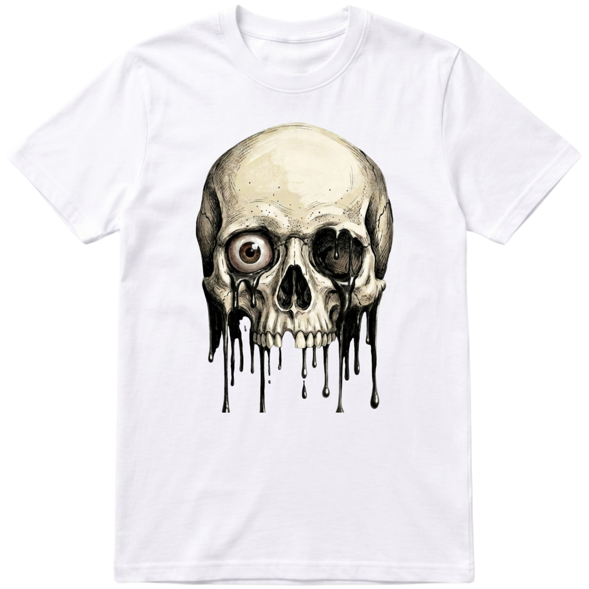 "Camiseta Regular Classic Caveira Mea Culpa" Camiseta regular básica