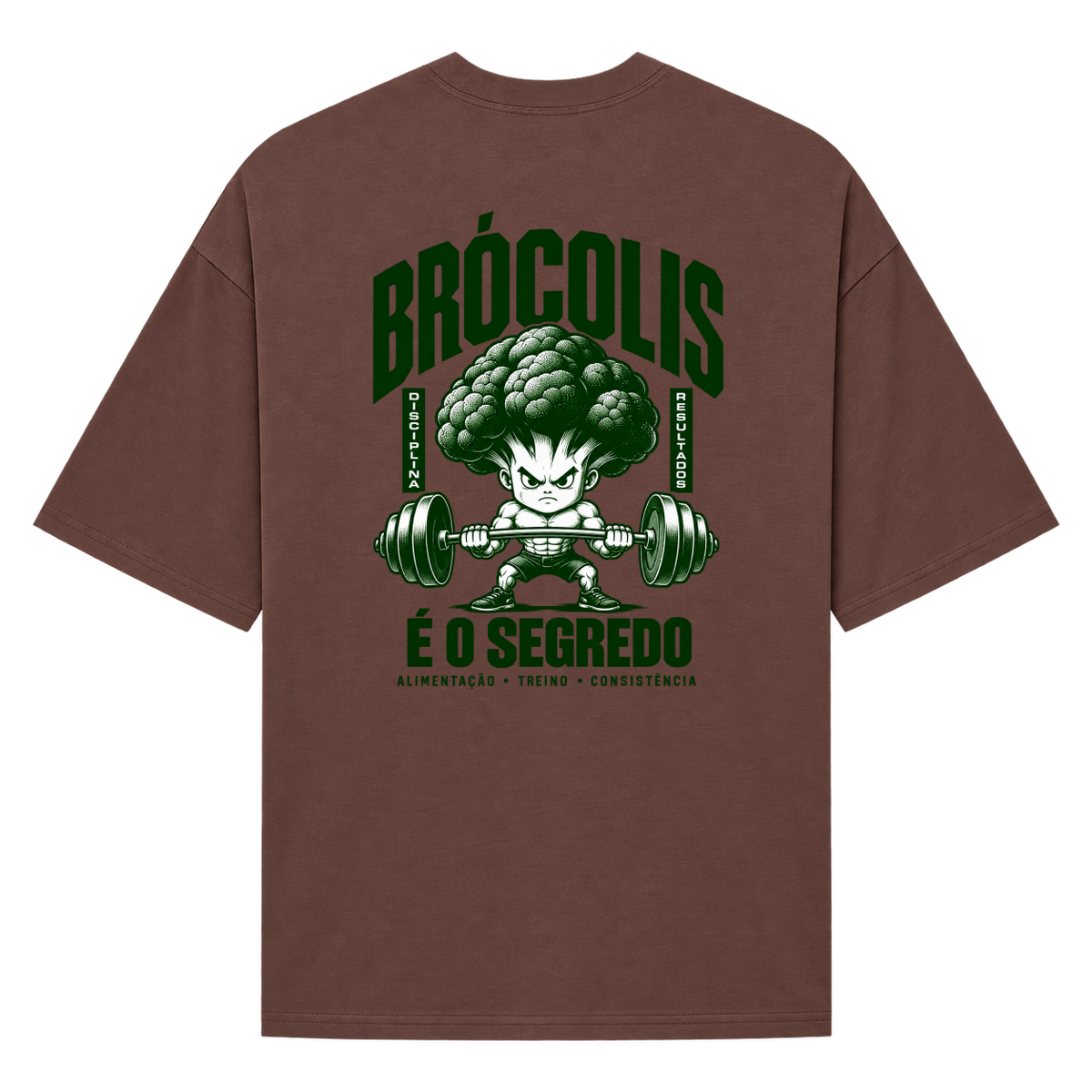 "Oversized Suedine 220g - Brócolis" Camiseta Oversized Suedine 220g