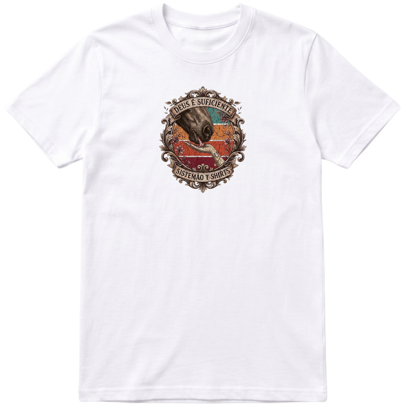 "Estampa Y LOVE HORSE" Camiseta regular básica