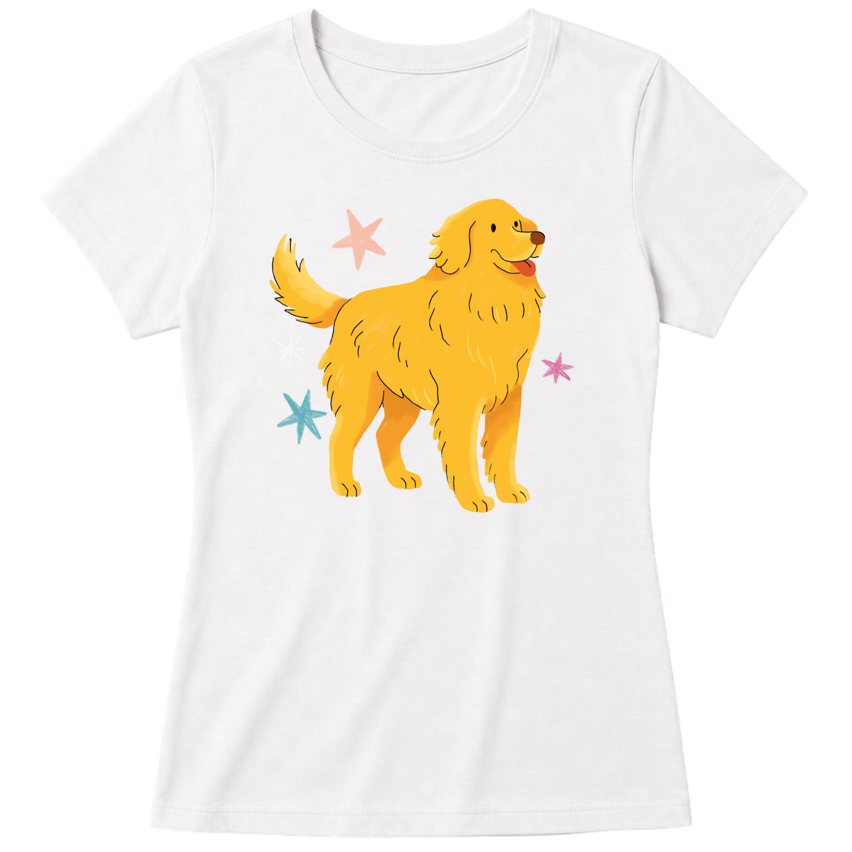 "Golden retrivier" Blusa Baby Look