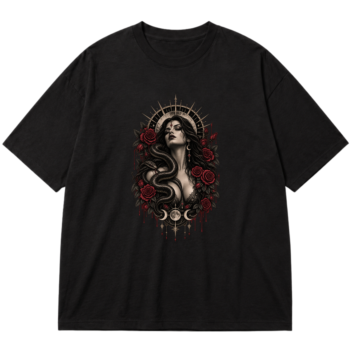 "Snake Deception" Oversized Premium 96% algodão 4% Elastano