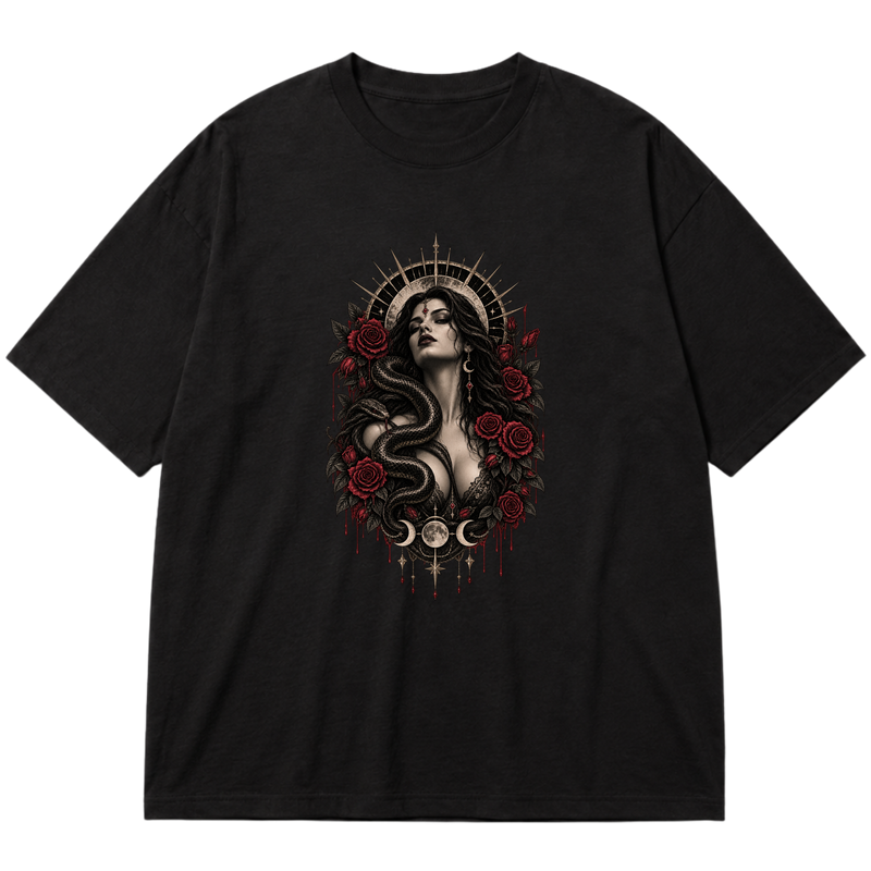 "Snake Deception" Oversized Premium 96% algodão 4% Elastano