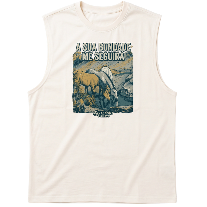 "Estampa/SUA BONDADE" Tank Top Machão Suedine