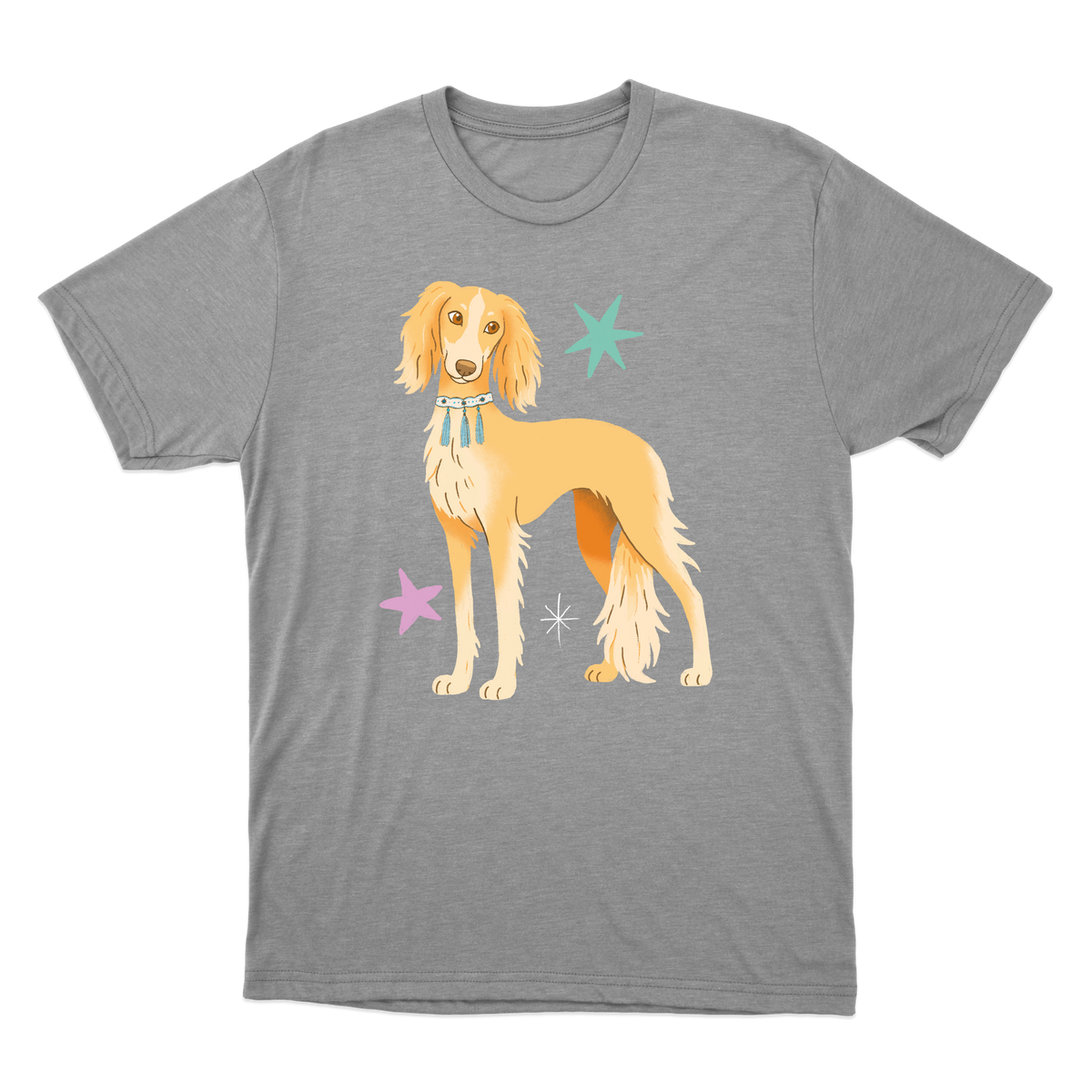 "Saluki" Camiseta Básica Unissex