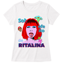 "Camiseta - Sob efeito de Ritalina" Blusa Baby Look