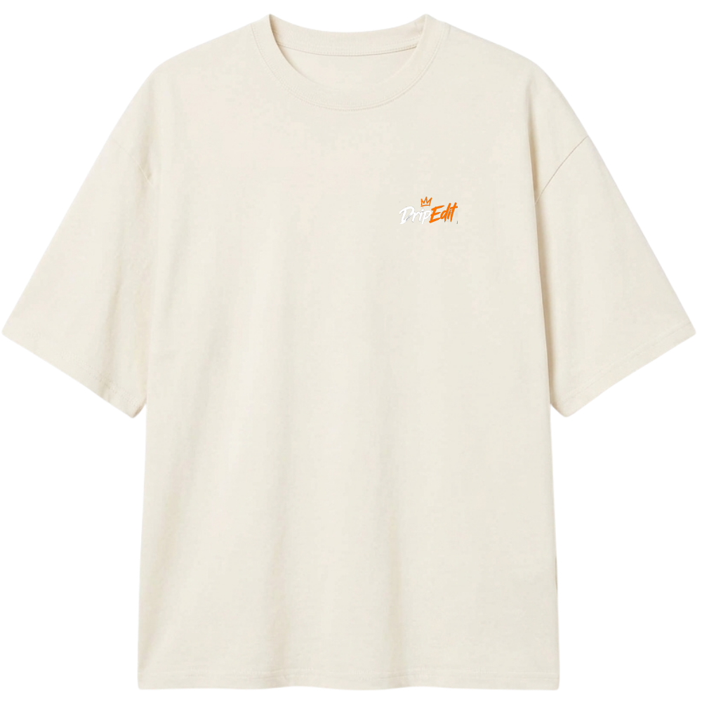 "Camiseta Oversized Classic DripEdit Leão" Camiseta Oversized Classic