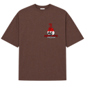 "Camiseta oversized estampa de boxe" Camiseta Oversized Suedine 220g