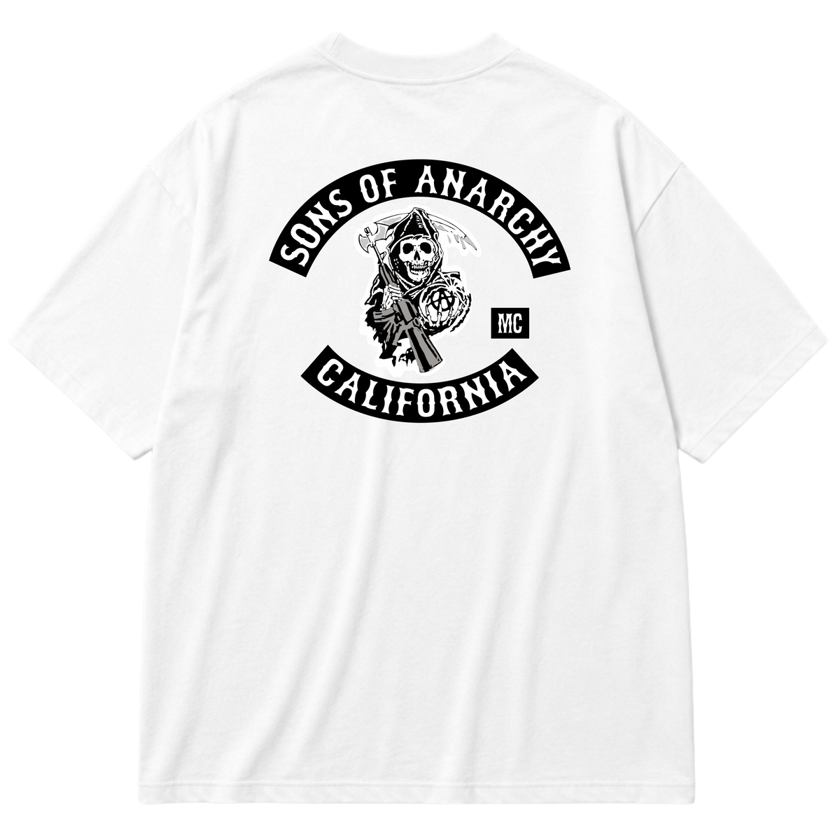 "SOA B&W" Oversized Premium 96% algodão 4% Elastano