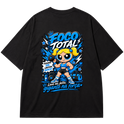 "Super Poderosa Azul" Oversized Premium 96% algodão 4% Elastano