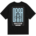 "Camiseta Oversized Orar Sem Cessar" Oversized Básica 30.1
