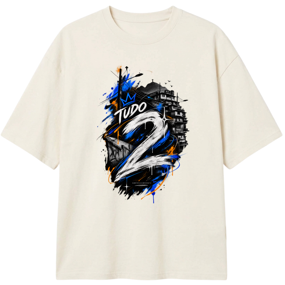 "Oversized Classic #012 - CØNTRAACØRRENTE" Camiseta Oversized Classic