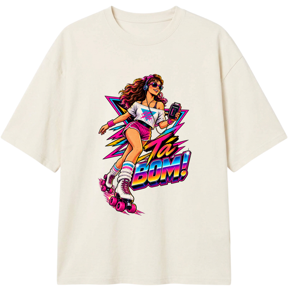 "Oversized Ta Bom anos 80" Camiseta Oversized Classic