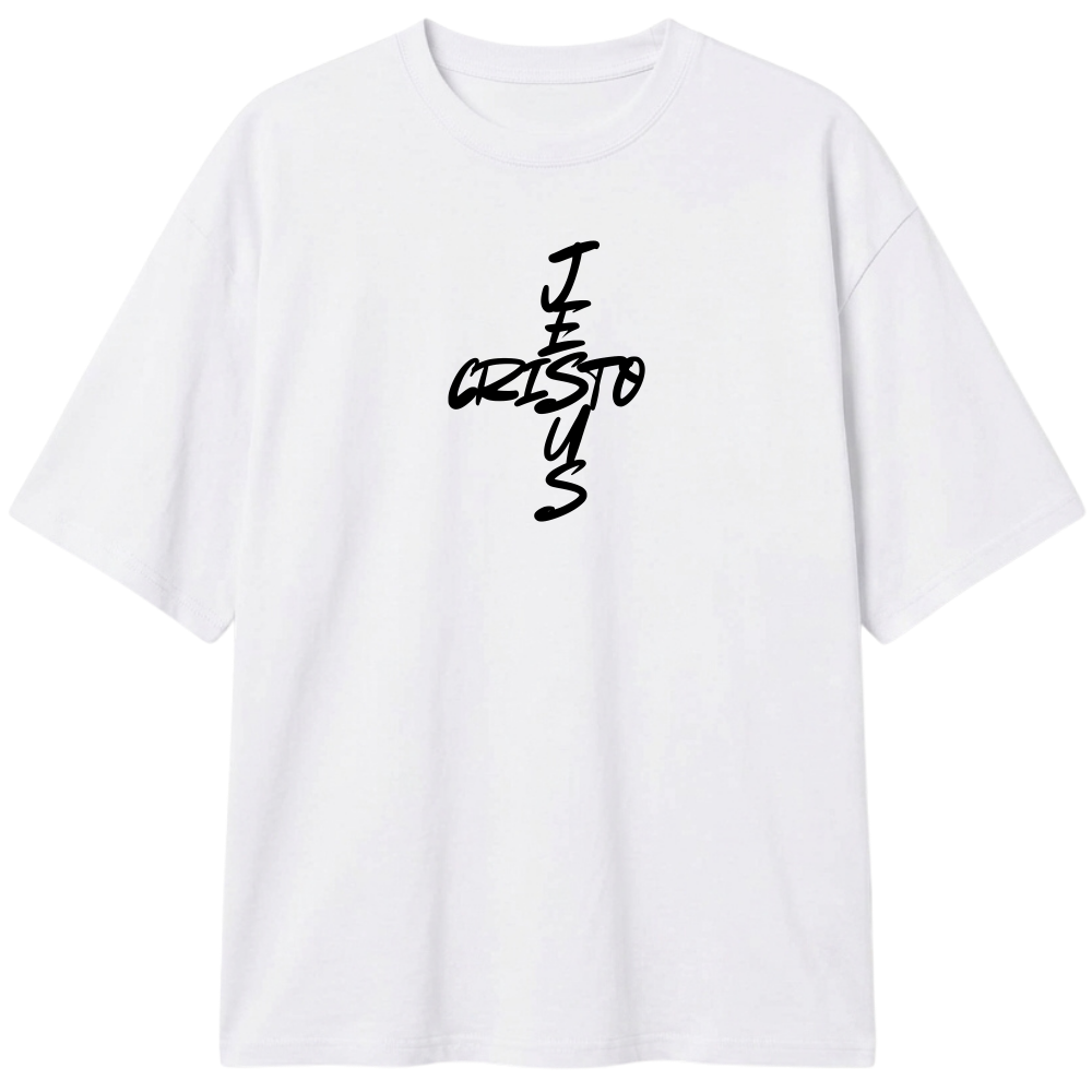 "CAMISA OVERSIZE JESUS CRISTO" Camiseta Oversized Classic