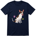 "Cão SRD flocos" Camiseta Básica Unissex