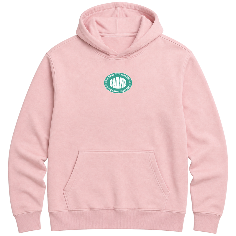 "Moletom Hoodie rosa Barnz Good Times" Moletom Premium