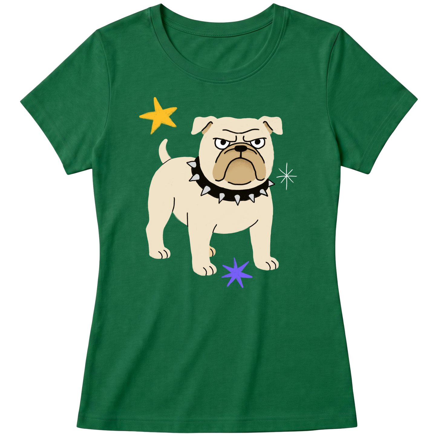 "Bulldog" Blusa Baby Look