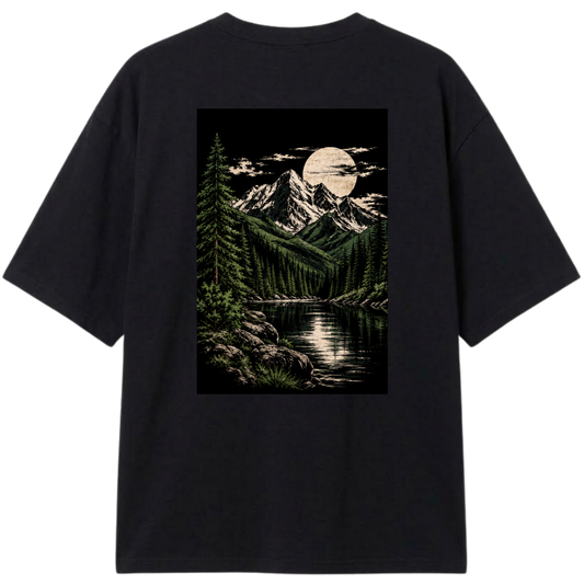 "Camiseta Oversized Classic DripEdit Natureza" Camiseta Oversized Classic
