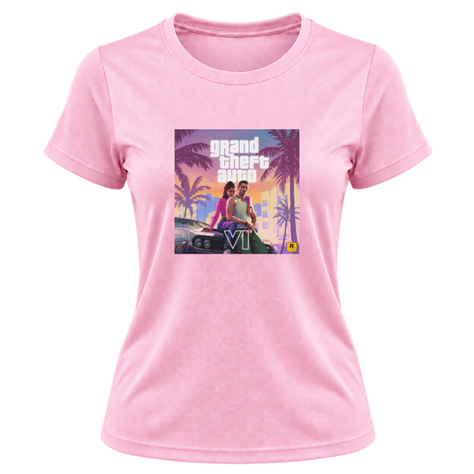 "VI.CE CITY THEMES" Camiseta Dryfit Feminina Basic