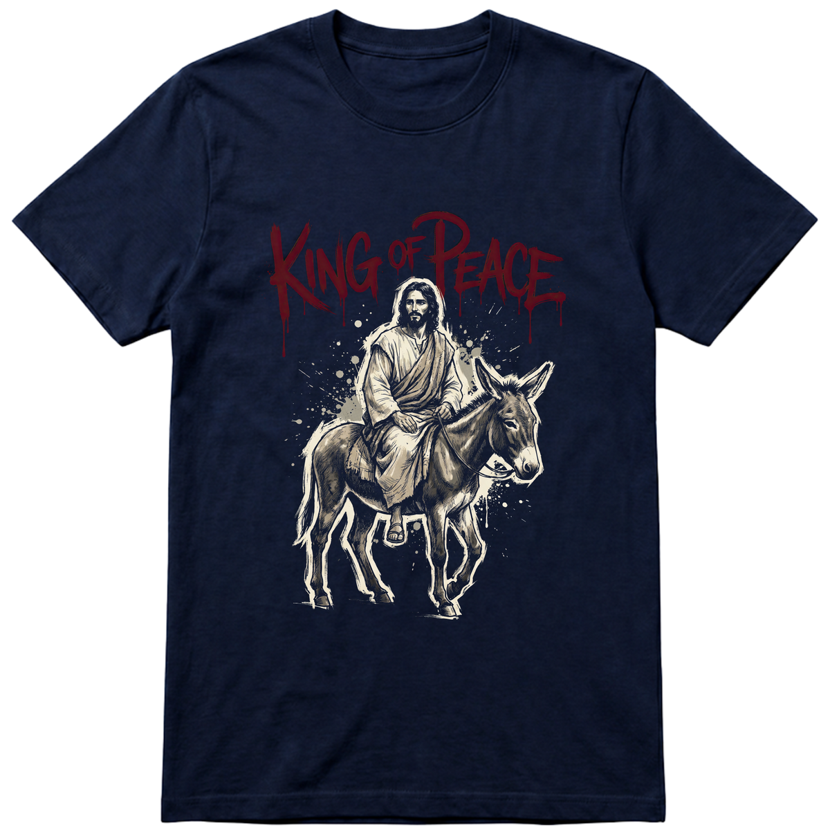 "Produto #004 Camisa Regular KING OF PEACE" Camiseta Premium Unissex Bunker Studios