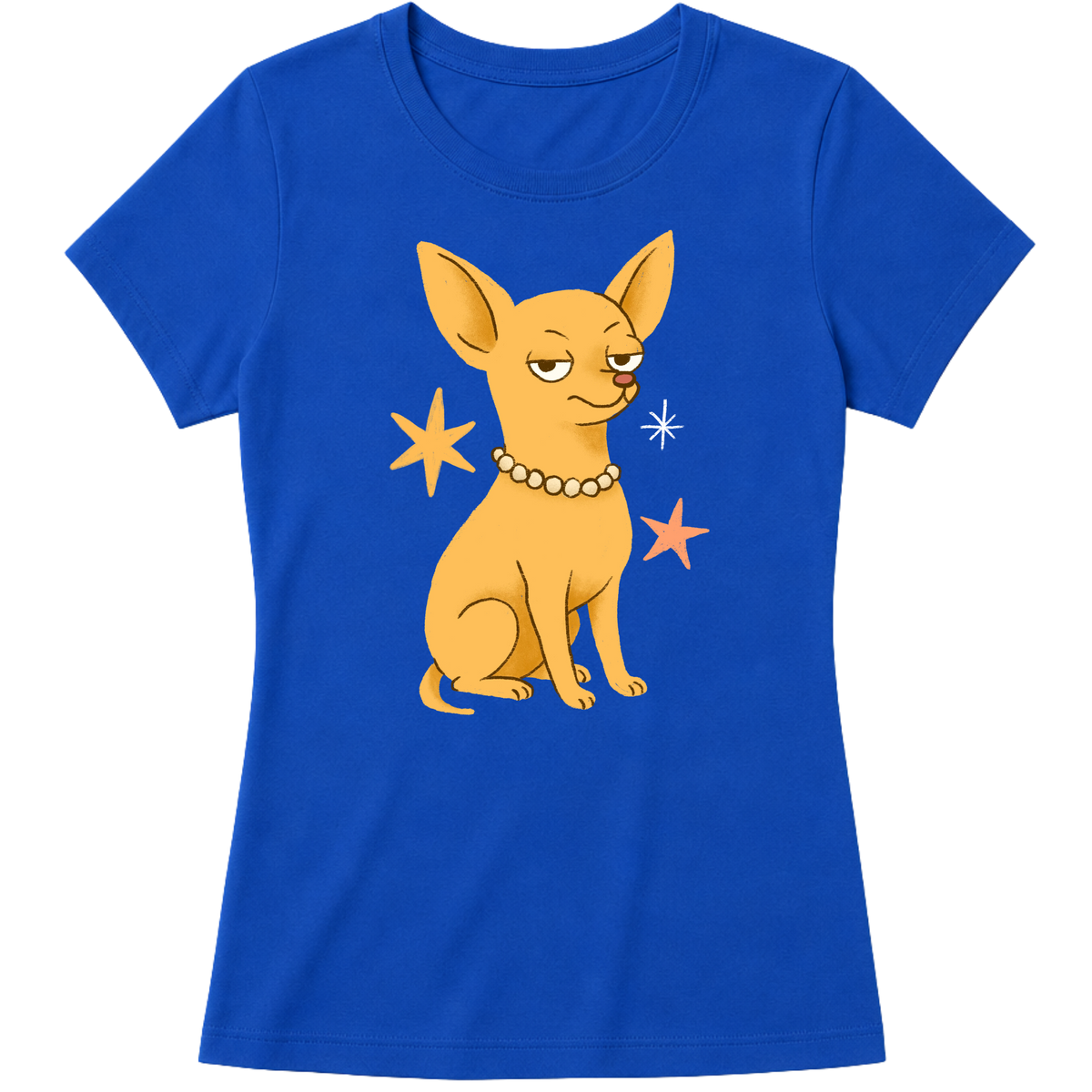 "Chihuahua de pelo curto" Blusa Baby Look