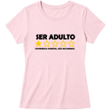 "Baby Look Classic - Vida Adulta: Nota 1" Blusa Baby Look