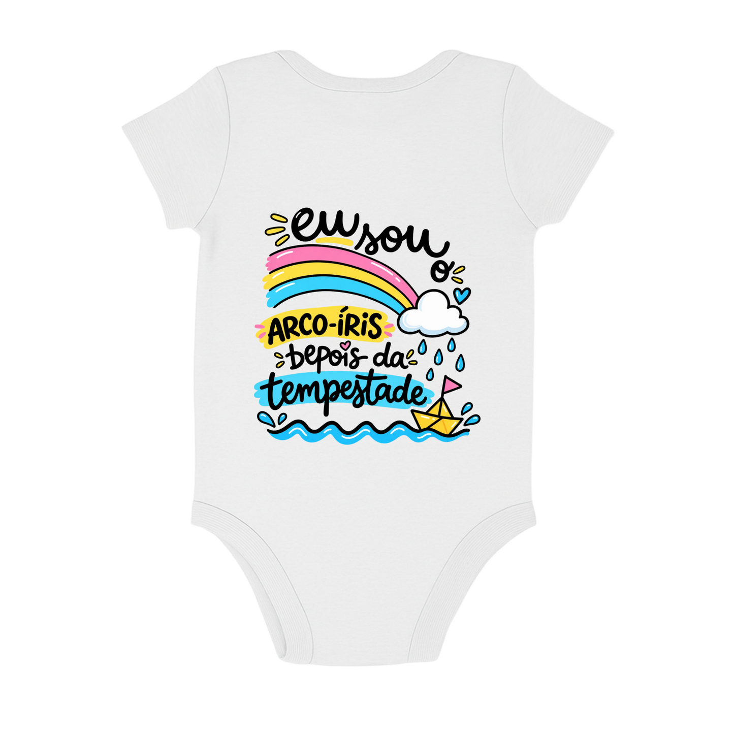 "Pequeno Arco-Íris" Body Baby