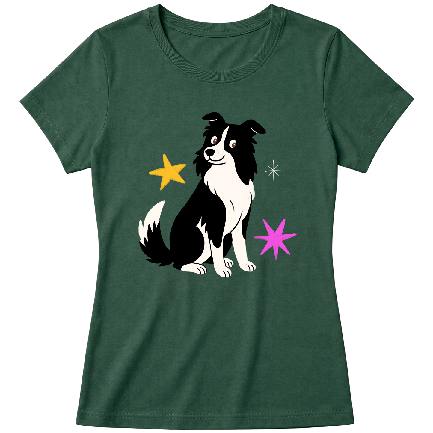 "Border collie" Blusa Baby Look