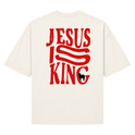 "Jesus is King - Camiseta oversized suedine 220g" Camiseta Oversized Suedine 220g