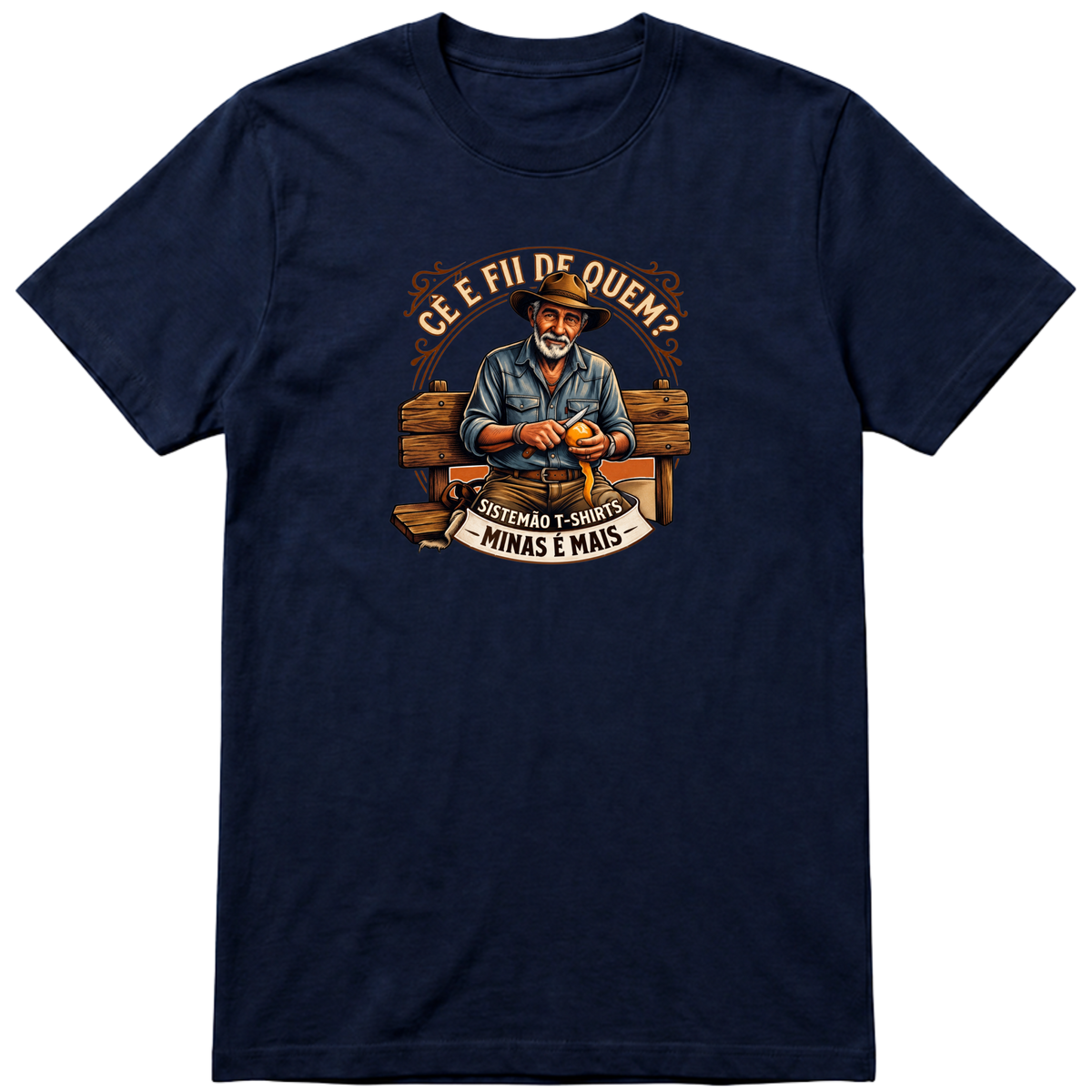 "Estampa CÊ É FII DE QUEM?" Camiseta Premium Unissex Bunker Studios