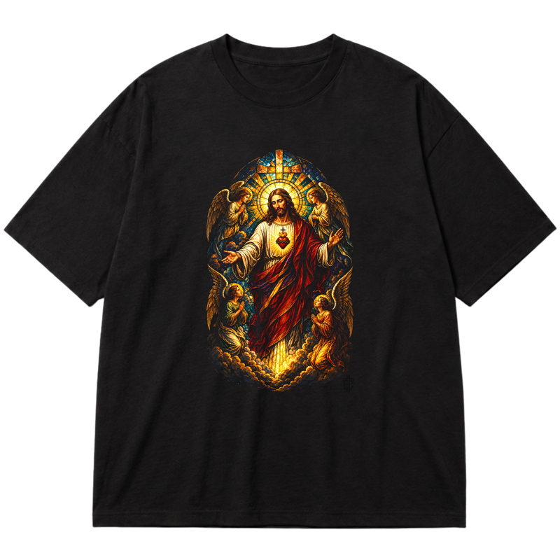 "F&C Custom Jesus e N. S. Aparecida" Oversized Premium 96% algodão 4% Elastano