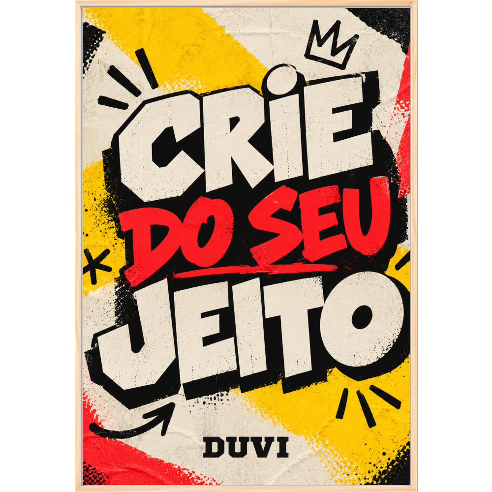 "Quadro Filete - Crie do seu jeito" Quadro filete sem vidro acrílico