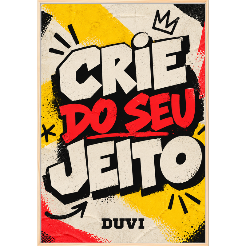 "Quadro Filete - Crie do seu jeito" Quadro filete sem vidro acrílico