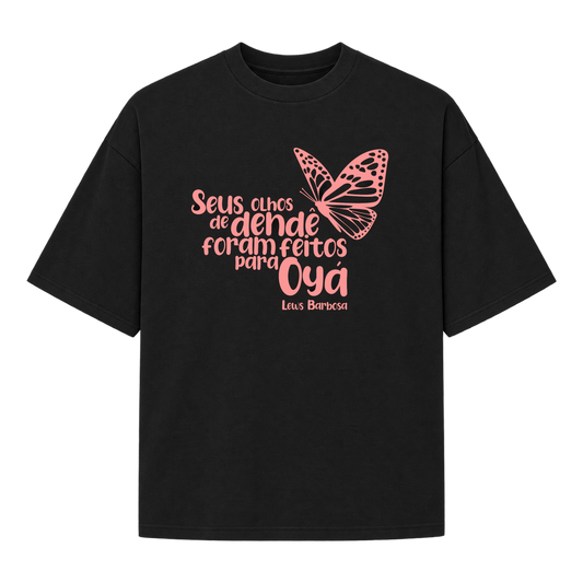 "Olhos de Dendê" Camiseta Oversized Suedine 220g