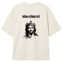 "Produto viva cristo rei" Camiseta Oversized Classic