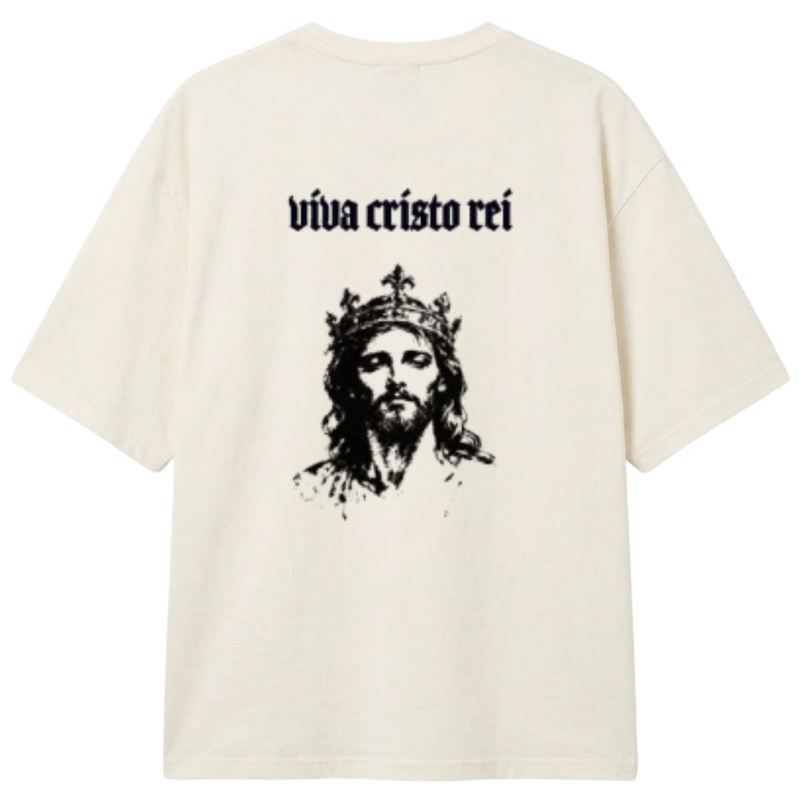 "Produto viva cristo rei" Camiseta Oversized Classic