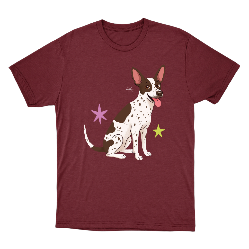 "Cão SRD flocos" Camiseta Básica Unissex