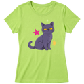 "Gata cinza" Blusa Baby Look