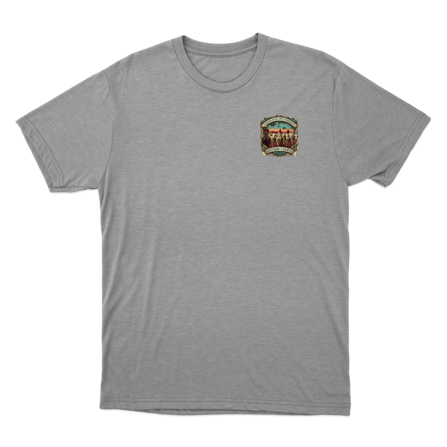"Estampa DEUS PERMANECE" Camiseta Básica Unissex